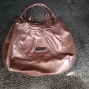 Gold Nine West hobo bag